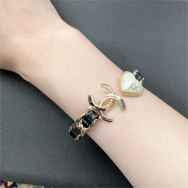 BRACCIALE CC HEART BIANCO ORO E DIAMANTI