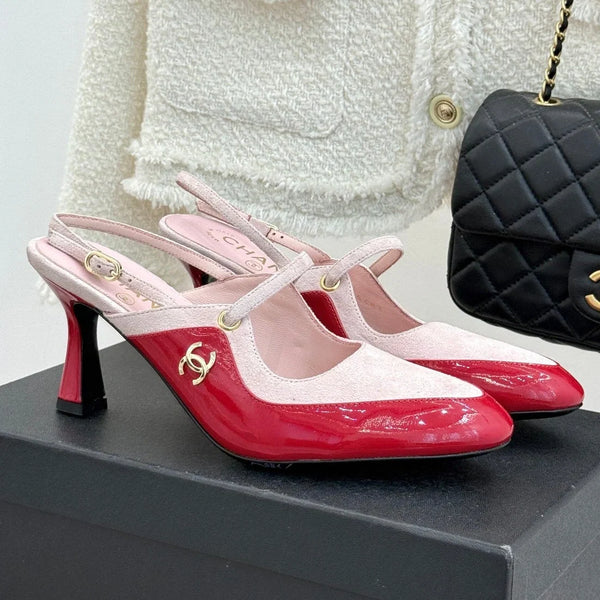 CC 2026 Two-Tone Slingback 70mm Suede 671565