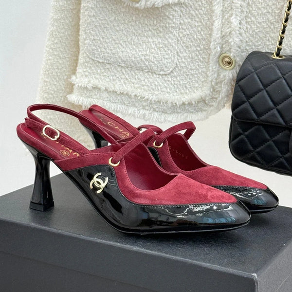 CC 2026 Two-Tone Slingback 70mm Suede 671565