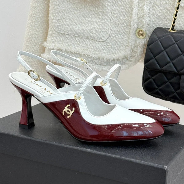 CC 2026 Two-Tone Slingback 70mm Leather 671568