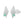 Conch Stud Earrings Inlaid Green Zirconia Hypoallergenic Earrings