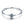 Blue Evil Eye Bangle Demon Eye Charm Bracelet Clear CZ Luxury