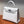 HM KELLY 25CM PURE WHITE EPSOM LEATHER HARDWARE ARGENTO