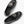 moccasins black calfskin metal