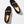 moccasins black velvet metal
