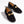 moccasins black velvet metal