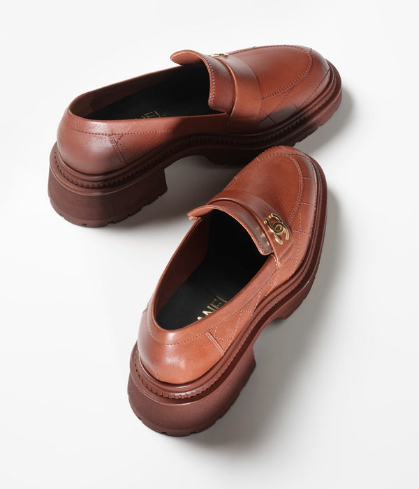 moccasins light brown calfskin