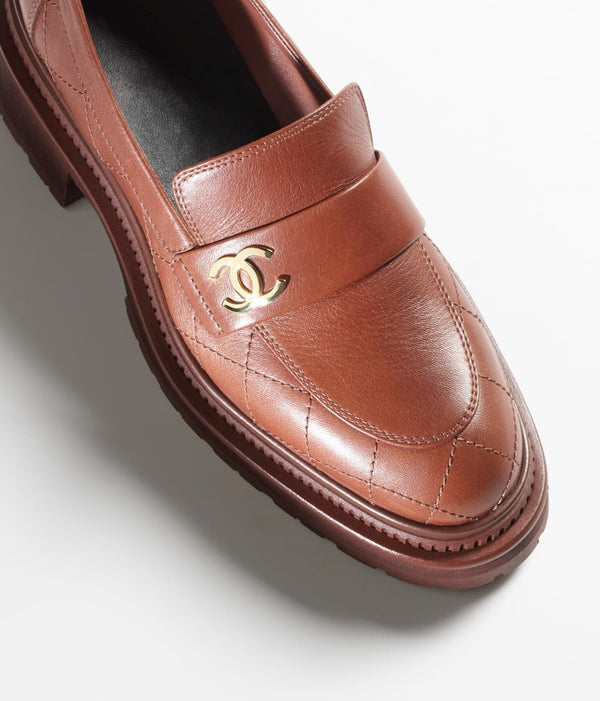 moccasins light brown calfskin