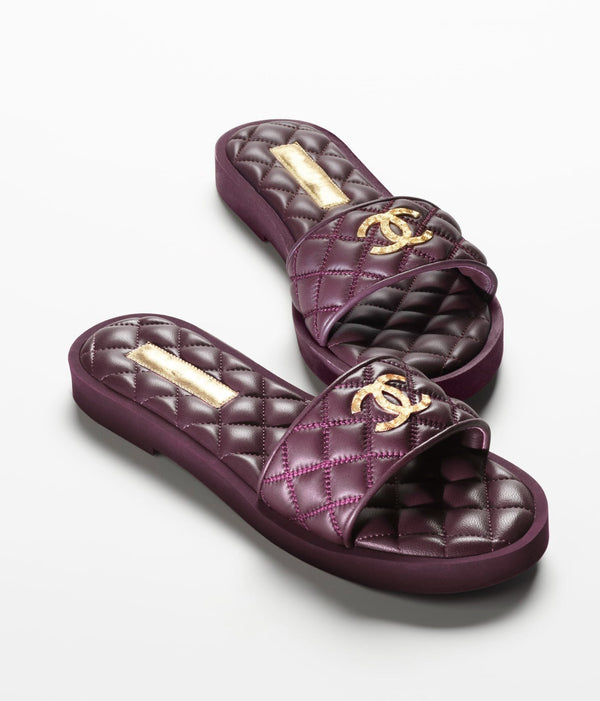 mules bordeaux in pelle di agnello in pelle di agnello