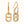 O'MAILLON EARRINGS  CALFSKIN WITH ROSE GOLD PLATED HARDWARE