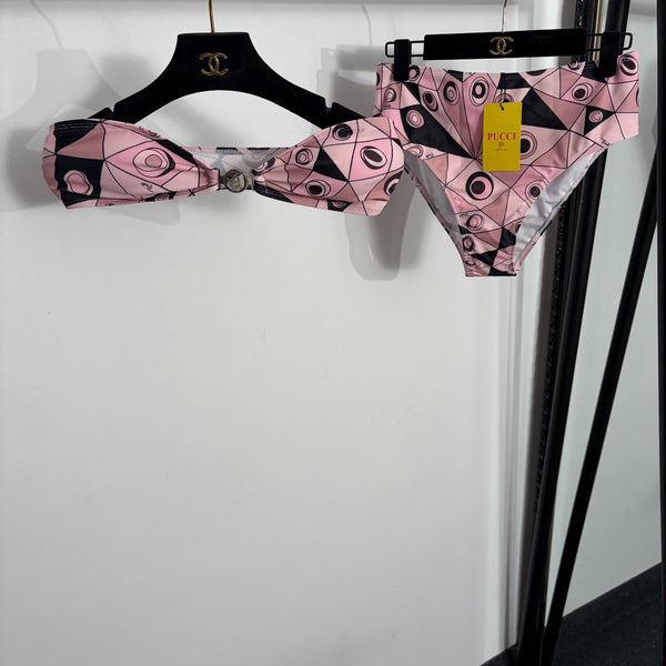 Pucci Bikini Two-Piece Swimsuit Set in Cotton 454939