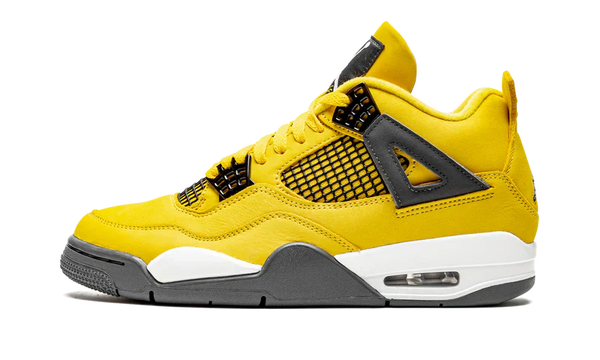 Nike Air Jordan 4 Yellow Black Suede 05