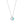 DOUBLE HEART TAG PENDANT SILVER MINI NECKLACE