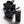 sandals black patent crumpled lambskin