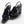 sandals black patent crumpled lambskin