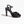 sandals black satin strass