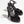 sandals black satin strass