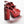 sandals dark red crumpled lambksin