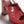 sandals dark red crumpled lambksin