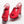 sandals red patent crumpled lambksin