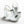 sandals white patent crumpled lambskin