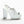 sandals white patent crumpled lambskin