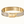 H LOCK BROWN BRACELET 12MM