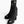 short boots black suede kidskin