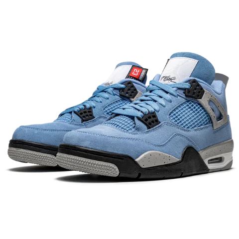 Nike Air Jordan 4 Blue Black Suede 04