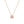 FRIVOLE PINK GOLD FLOWER DIAMOND NECKLACE