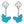 LUCKY BUTTERFLY MOP TURQUOISE EARRINGS