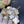 CLOVER WHITE MOP 4 MOTIFS GOLD