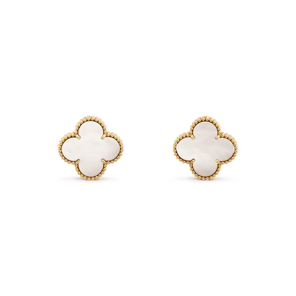CLOVER MINI GOLD EARRINGS