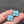 CLOVER 1 DIAMOND BLUE SKY SILVER EARRINGS