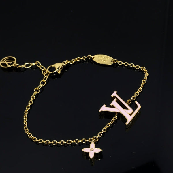 BRACCIALE LV MONOGRAM IN ORO ROSA E NERO