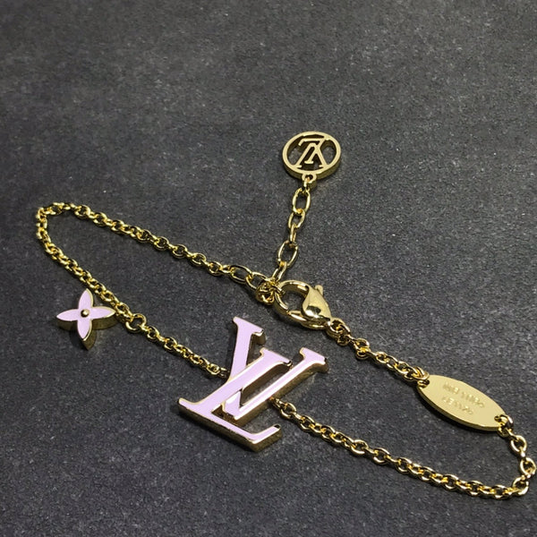 BRACCIALE LV MONOGRAM IN ORO ROSA E NERO