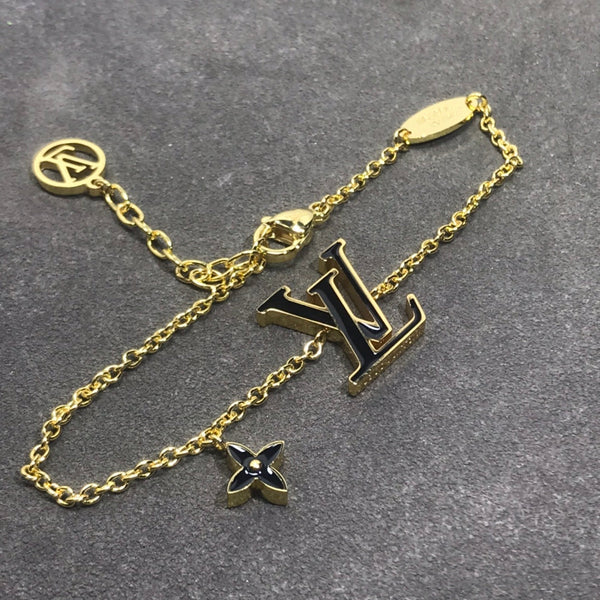 BRACCIALE LV MONOGRAM IN ORO ROSA E NERO
