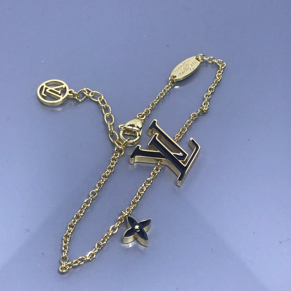 BRACCIALE LV MONOGRAM IN ORO ROSA E NERO