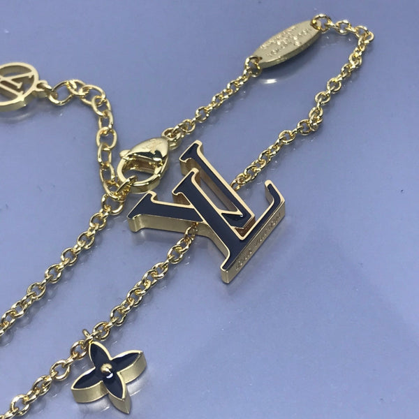 BRACCIALE LV MONOGRAM IN ORO ROSA E NERO