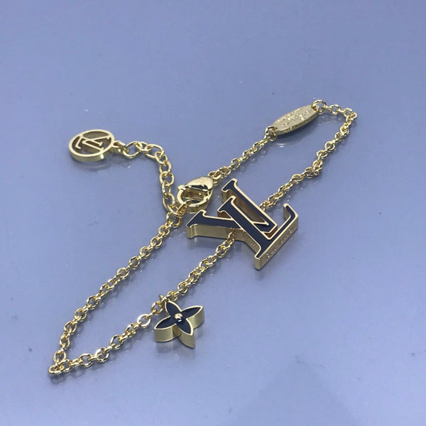 BRACCIALE LV MONOGRAM IN ORO ROSA E NERO