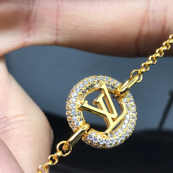 BRACCIALE IN ORO CON PAVE' DI DIAMANTI LV BY NIGHT