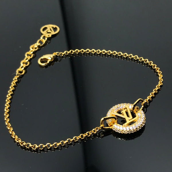 BRACCIALE IN ORO CON PAVE' DI DIAMANTI LV BY NIGHT