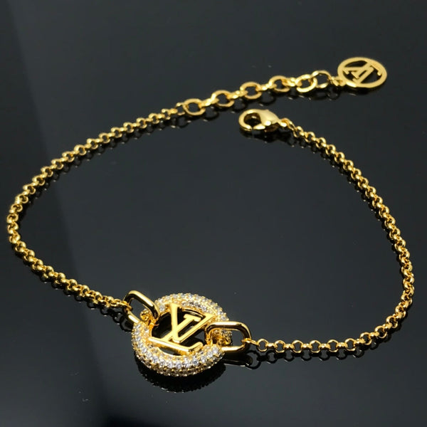 BRACCIALE IN ORO CON PAVE' DI DIAMANTI LV BY NIGHT