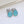 BOHEME TURQUOISE SILVER STUD EARRINGS