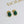 ORECCHINI A PERNO IN ORO MALACHITE BOHEME
