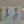 BOHEME TURQUOISE C SHAPE SILVER EARRINGS