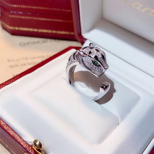 ANELLO PANTHERE CON DIAMANTI DA 10,7 MM