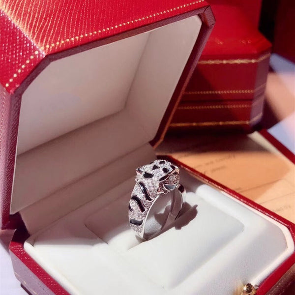 ANELLO PANTHERE CON DIAMANTI DA 10,7 MM