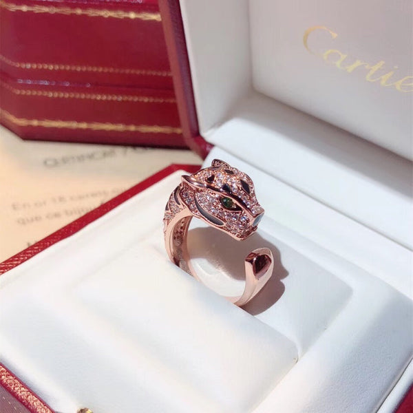 ANELLO PANTHERE CON DIAMANTI DA 10,7 MM