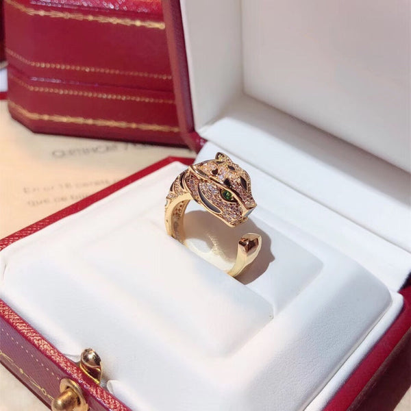 ANELLO PANTHERE CON DIAMANTI DA 10,7 MM